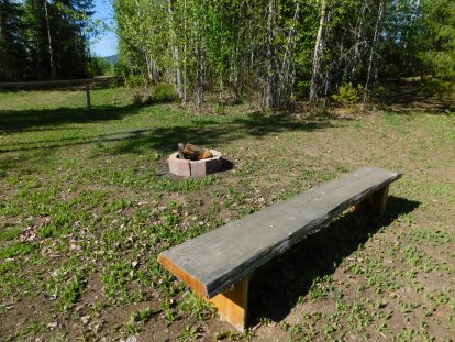 Fire pit by sites 3, 4 and 5