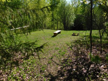 Communal campfire near sites 3 and 4
