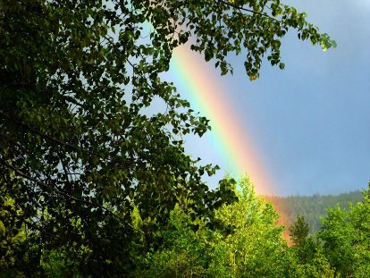 Rainbow at Herman Lake